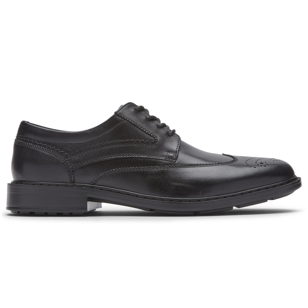 Rockport Singapore Mens Lace Up - Tanner Wingtip Black - IZ5916480